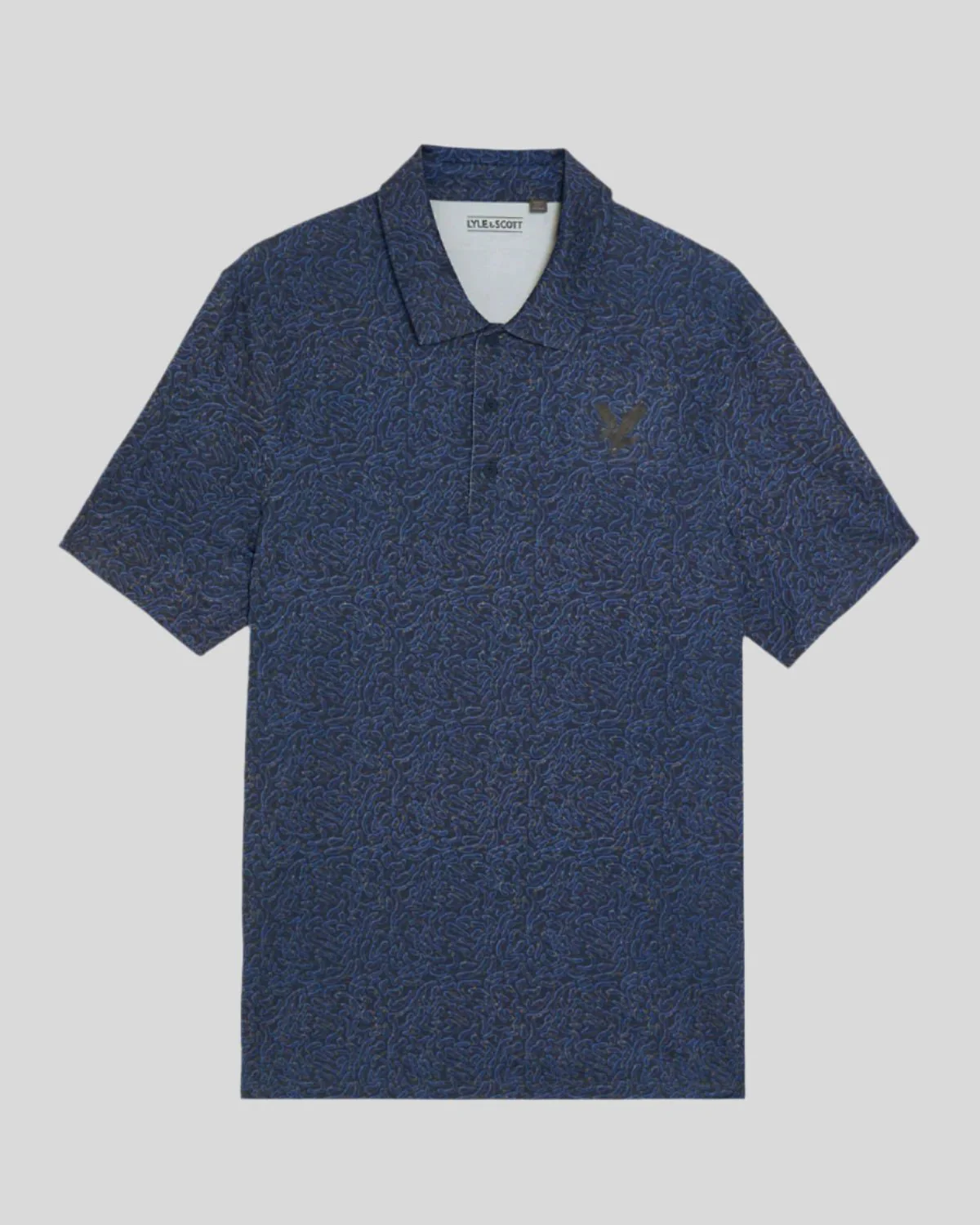 Golf Contour Print Polo Shirt