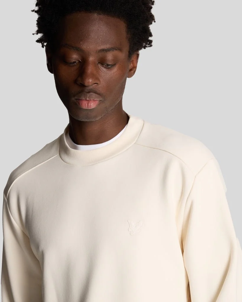 Seam Tipped Crew Neck Sweatshirt