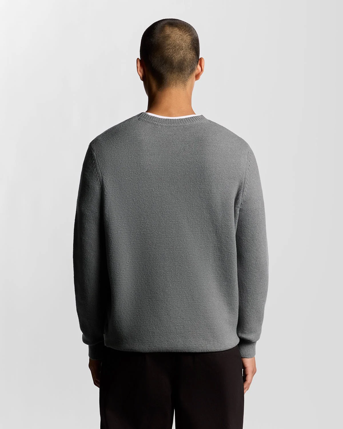 Knitted Script Crew Neck Jumper