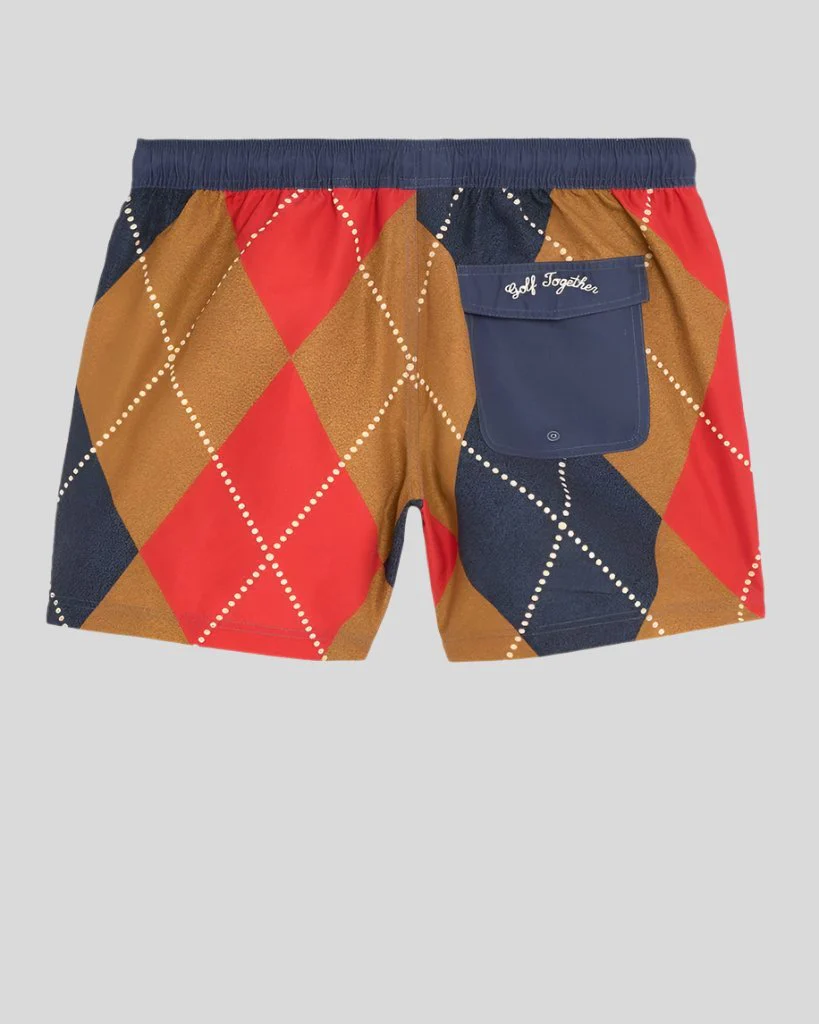 Friends of Feathers Golf Argyle Sweat Shorts