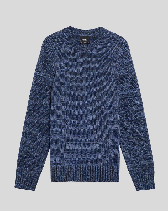 Knitted Marl Crew Neck Jumper