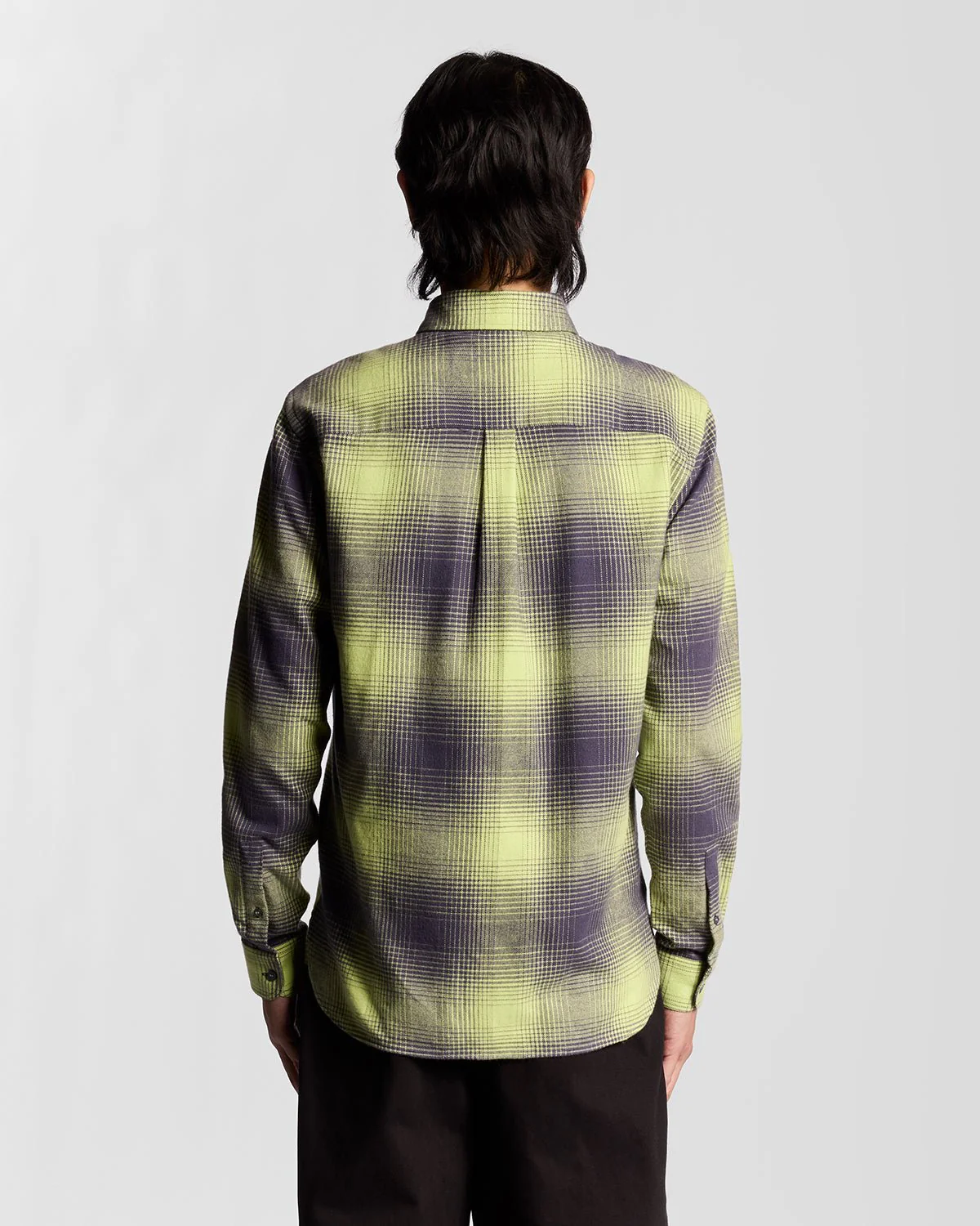 Ombre Check Flannel Shirt