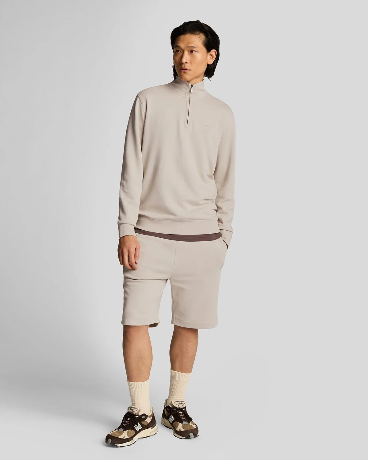 Superfine Cotton 1/4 Zip Sweatshirt