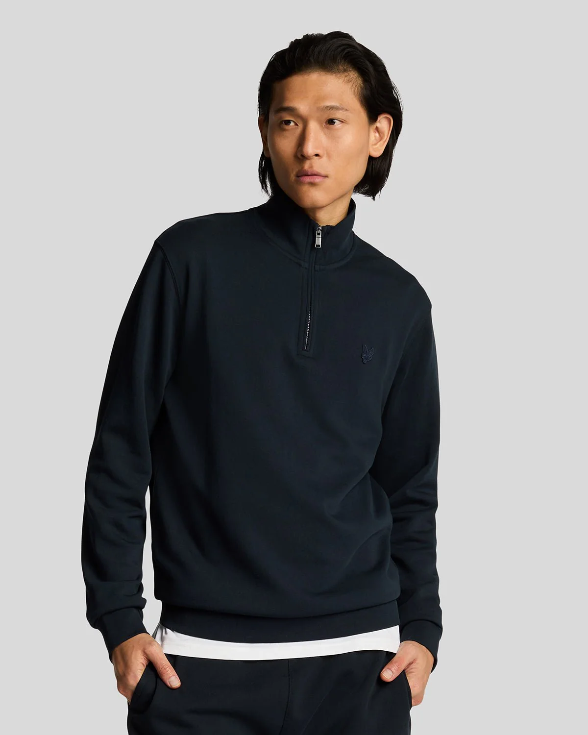 Superfine Cotton 1/4 Zip Sweatshirt