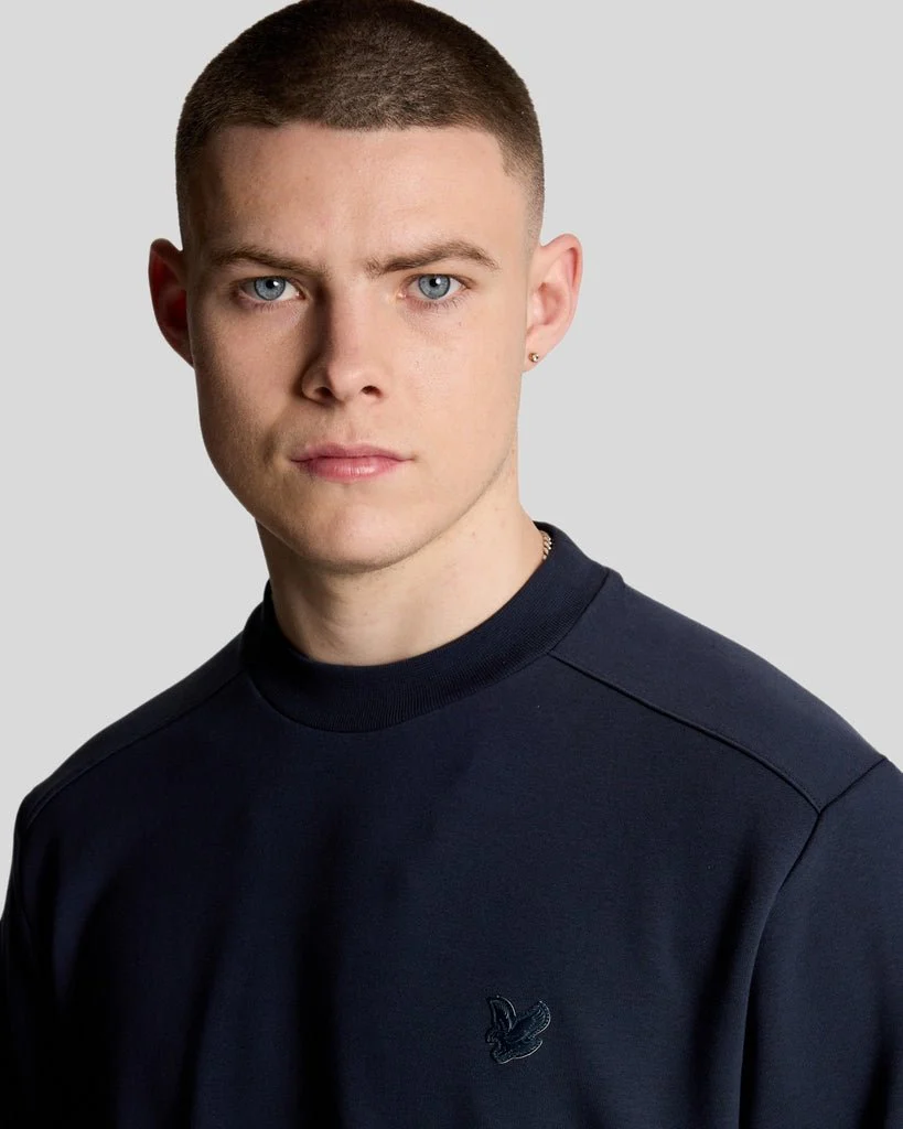 Seam Tipped Crew Neck Sweatshirt