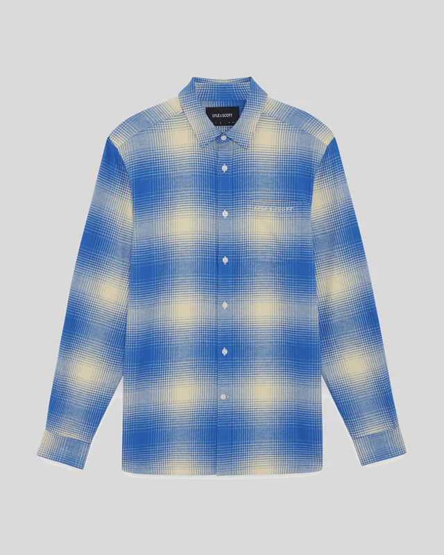 Ombre Check Flannel Shirt