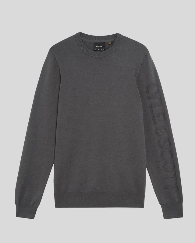 Mesh Logo Crew Neck Jumper