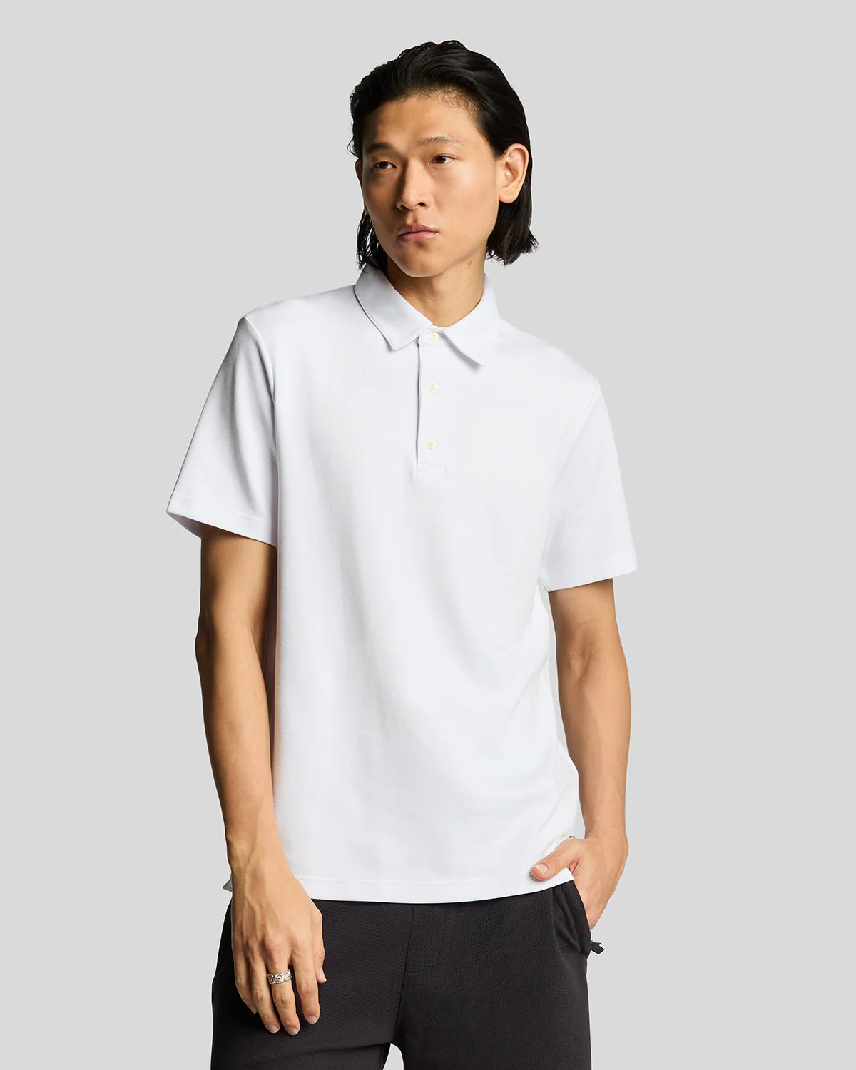Twill Texture Polo Shirt
