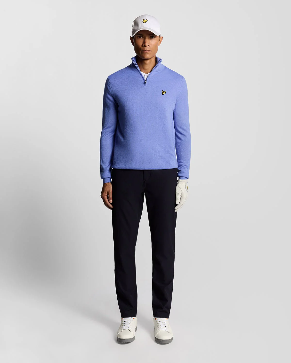 Golf 1/4 Zip Wool Blend Jumper