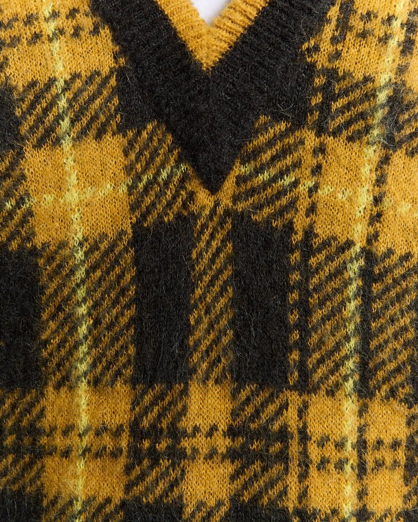 Wool Blend Tartan Vest