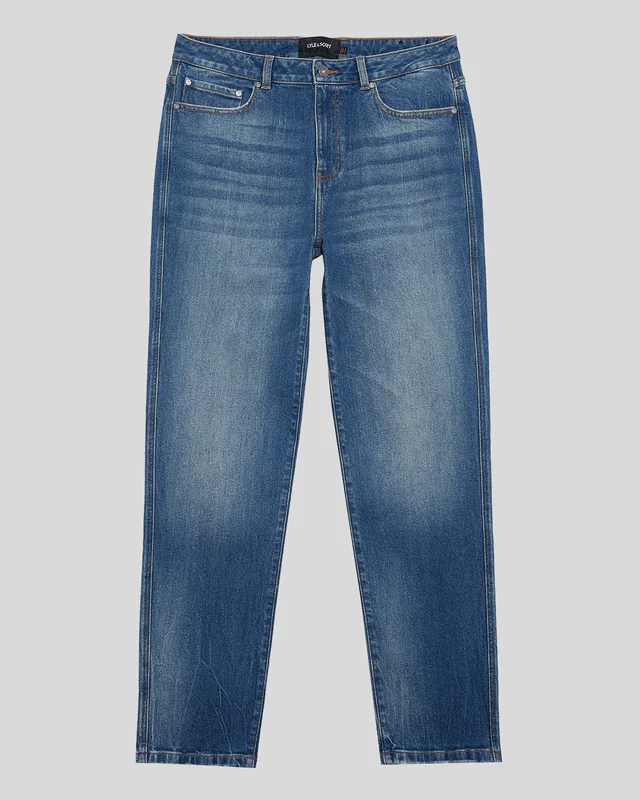 Regular Fit Tapered Denim Jeans