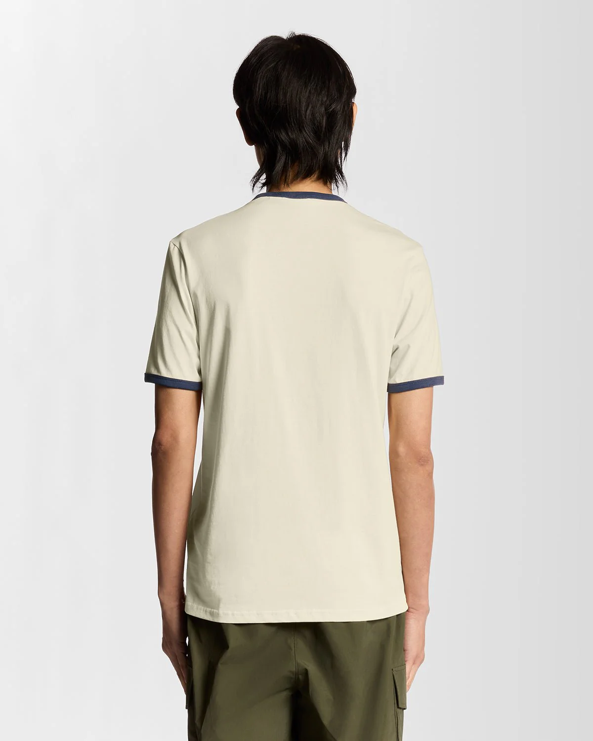 Ringer Cotton Crew Neck T-Shirt