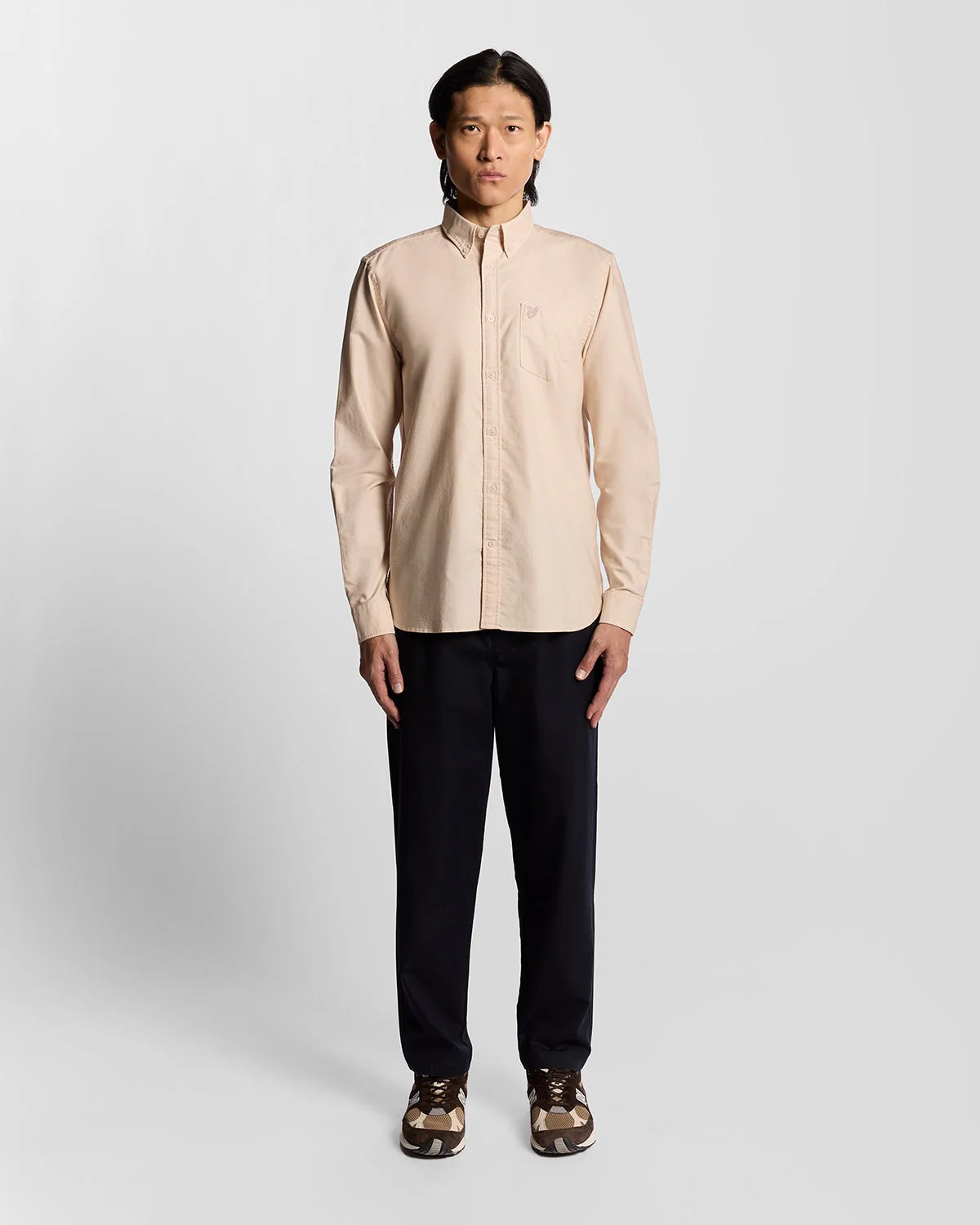 Tonal Button Down Oxford Shirt