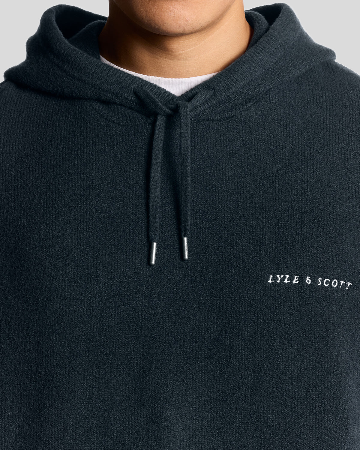 Knitted Script Hoodie