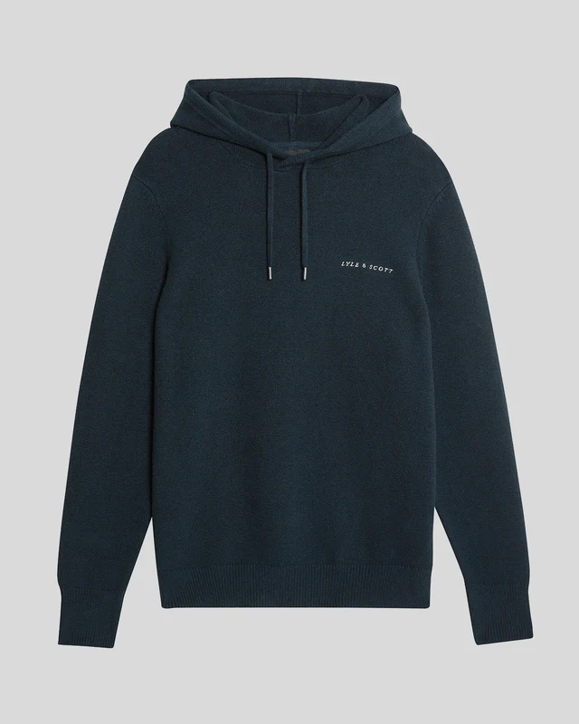 Knitted Script Hoodie