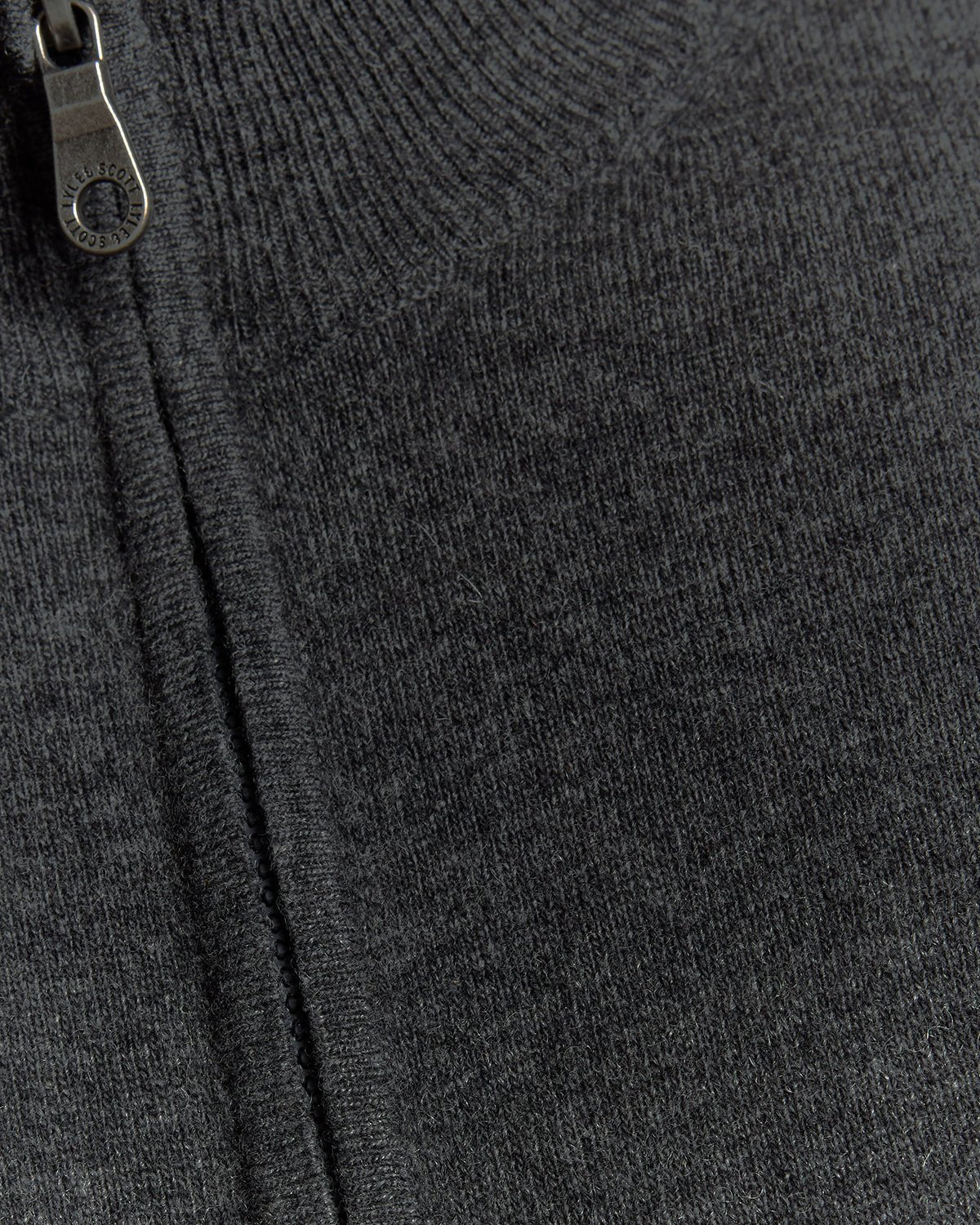 Lambswool Blend Zip Cardigan