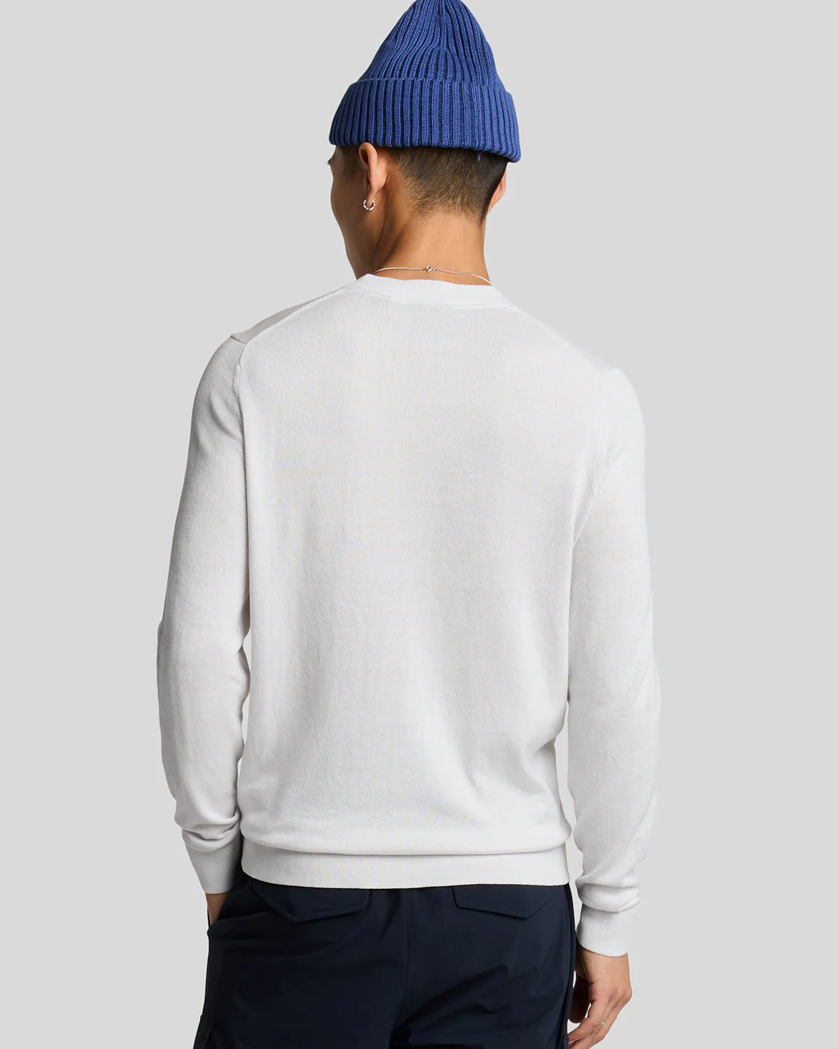 Superfine Cotton Crew Neck Jumper