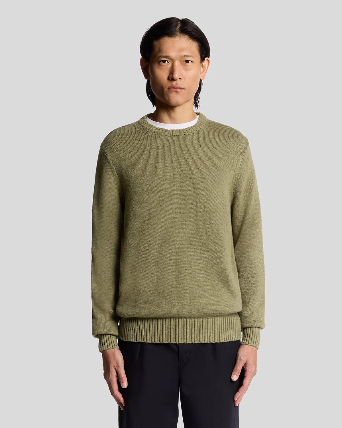 Wool Blend Crew Neck Jumper