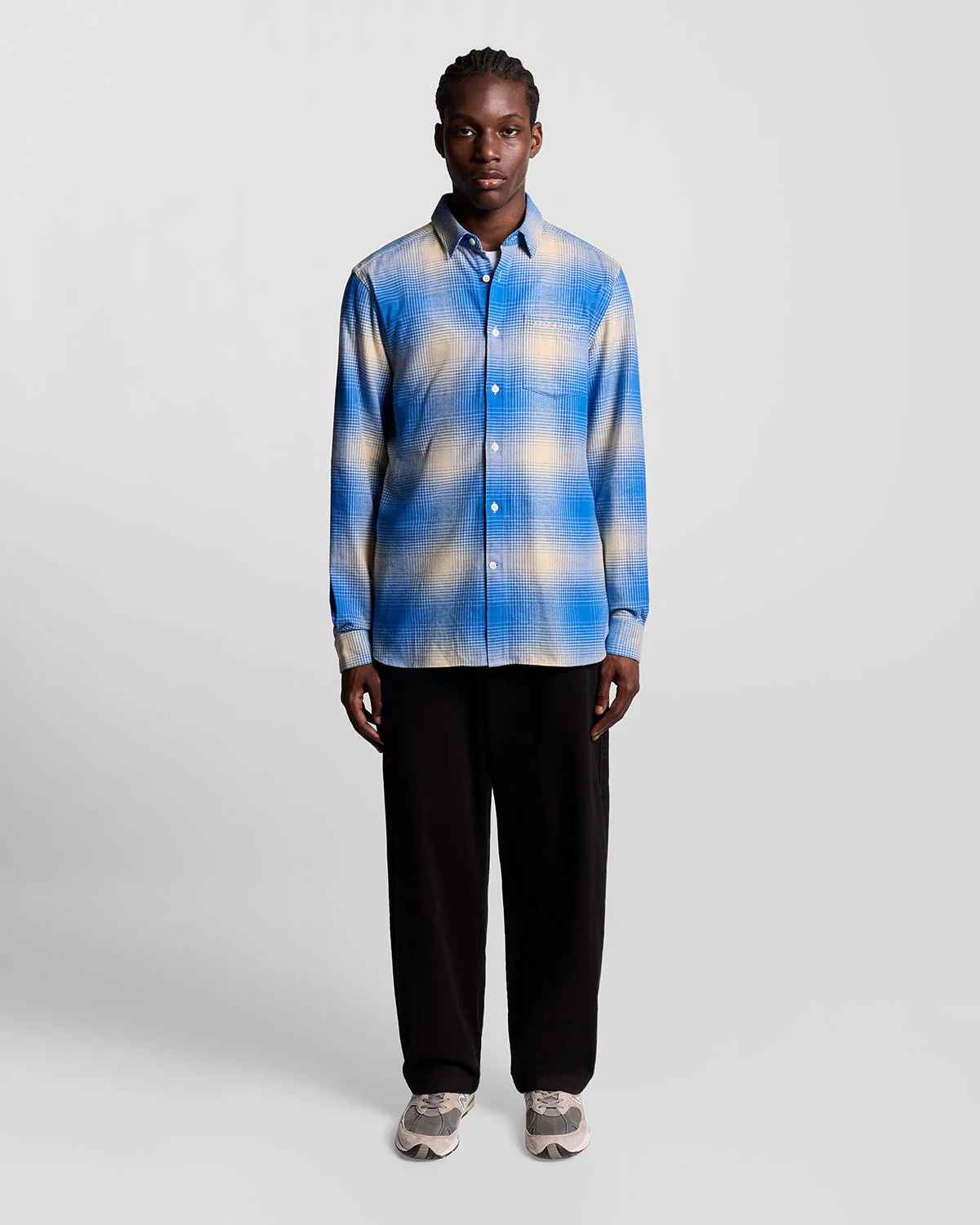 Ombre Check Flannel Shirt