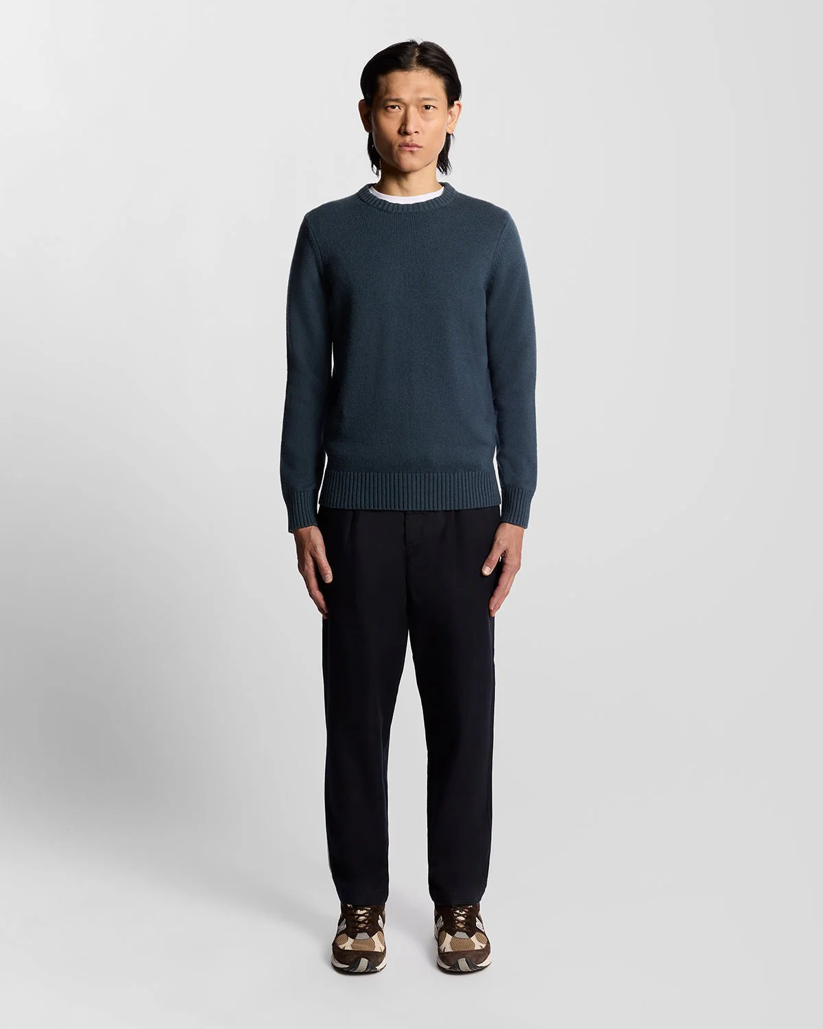 Wool Blend Crew Neck Jumper