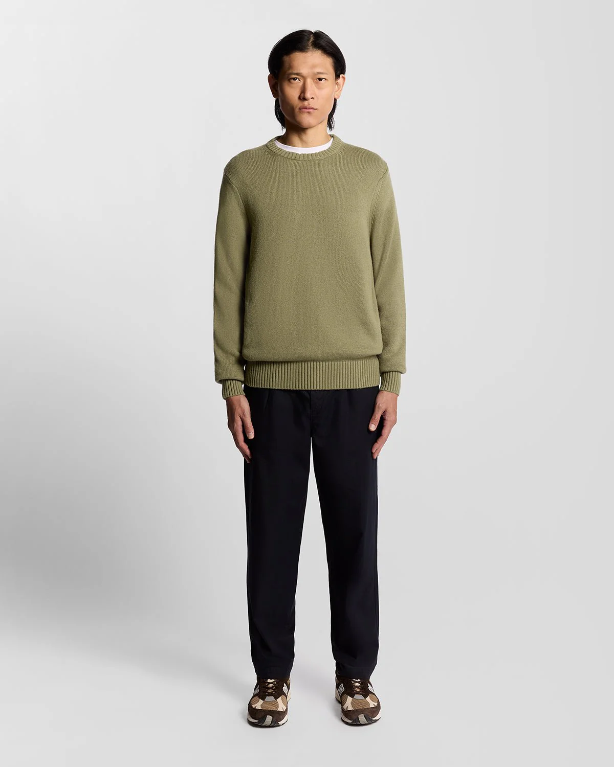 Wool Blend Crew Neck Jumper