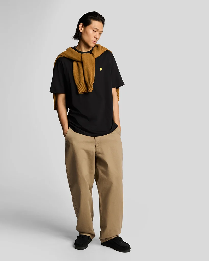 Oversized Cotton Crew Neck T-Shirt