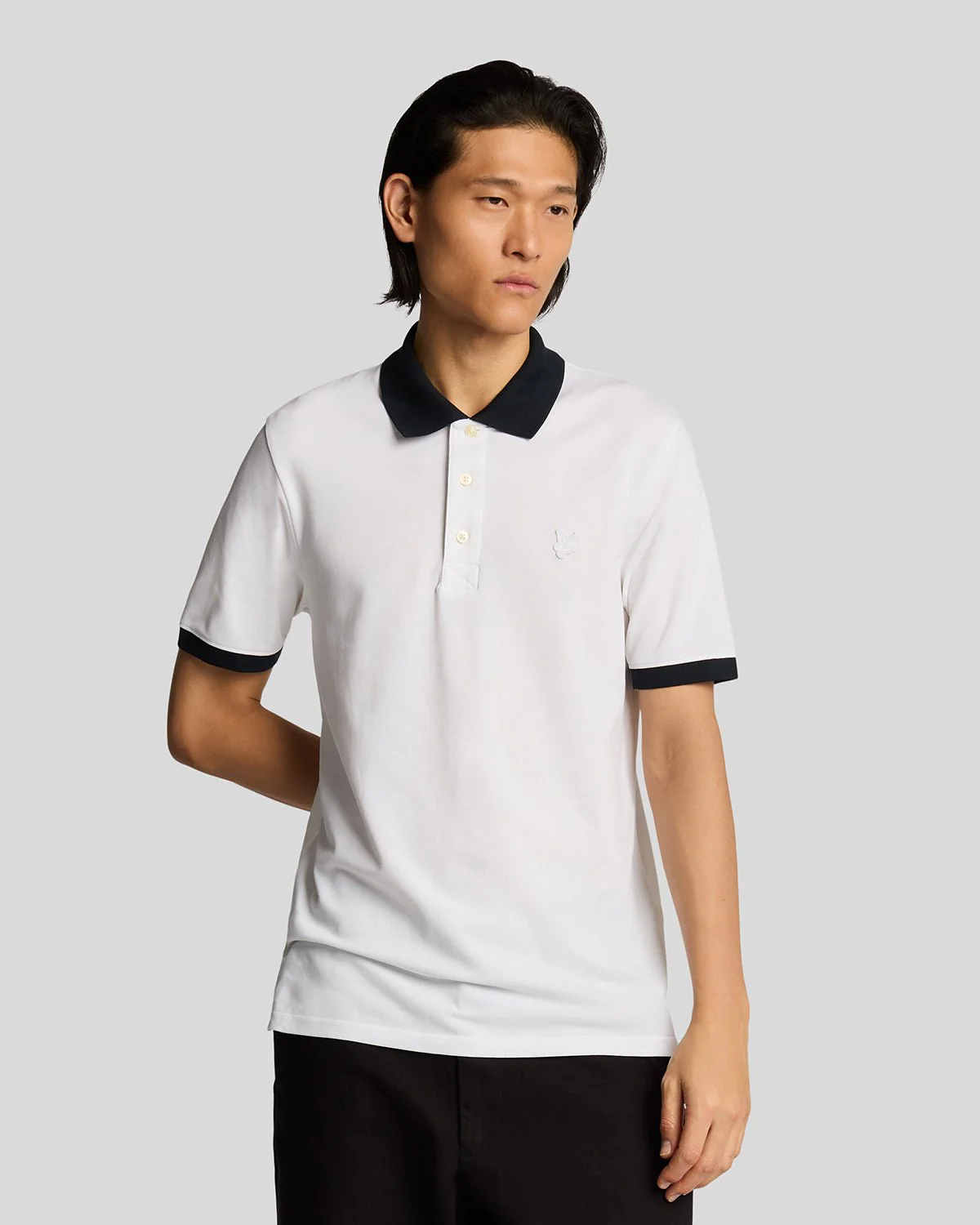 Superfine Cotton Contrast Polo Shirt