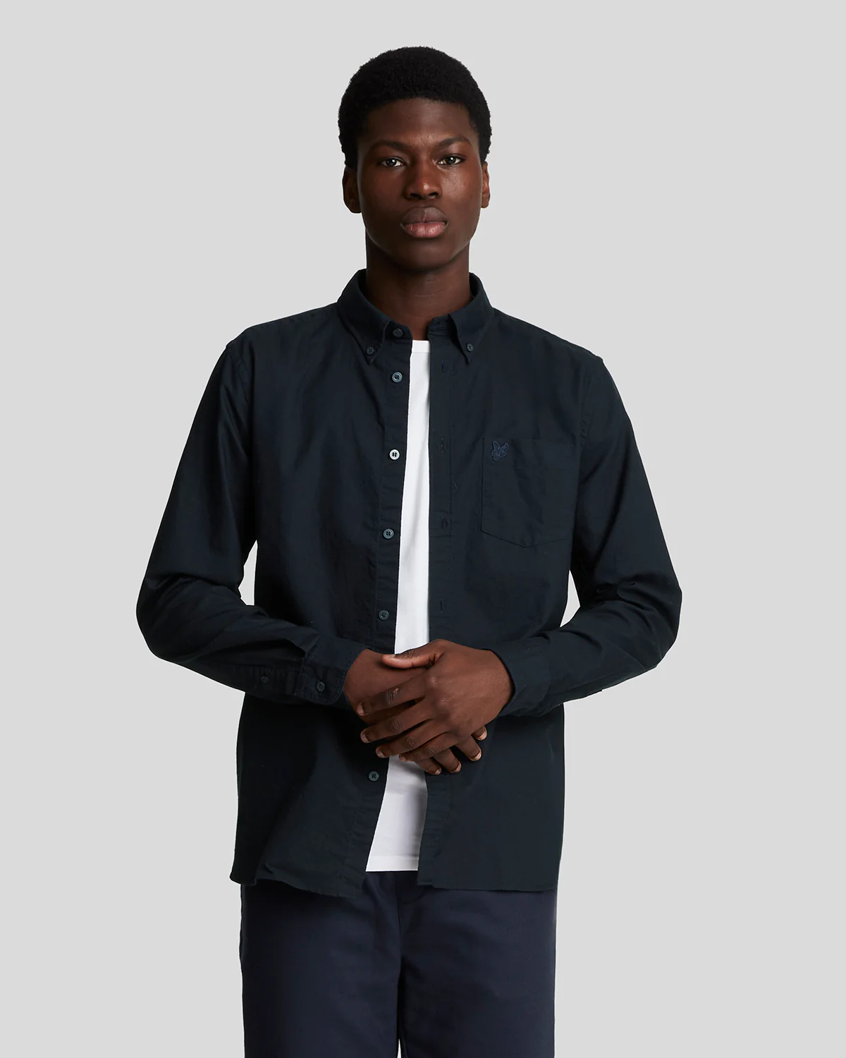 Tonal Button Down Oxford Shirt