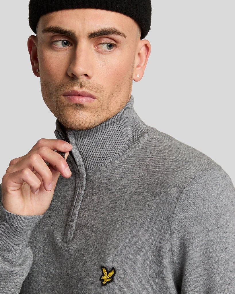Cotton Merino 1/4 Zip Jumper