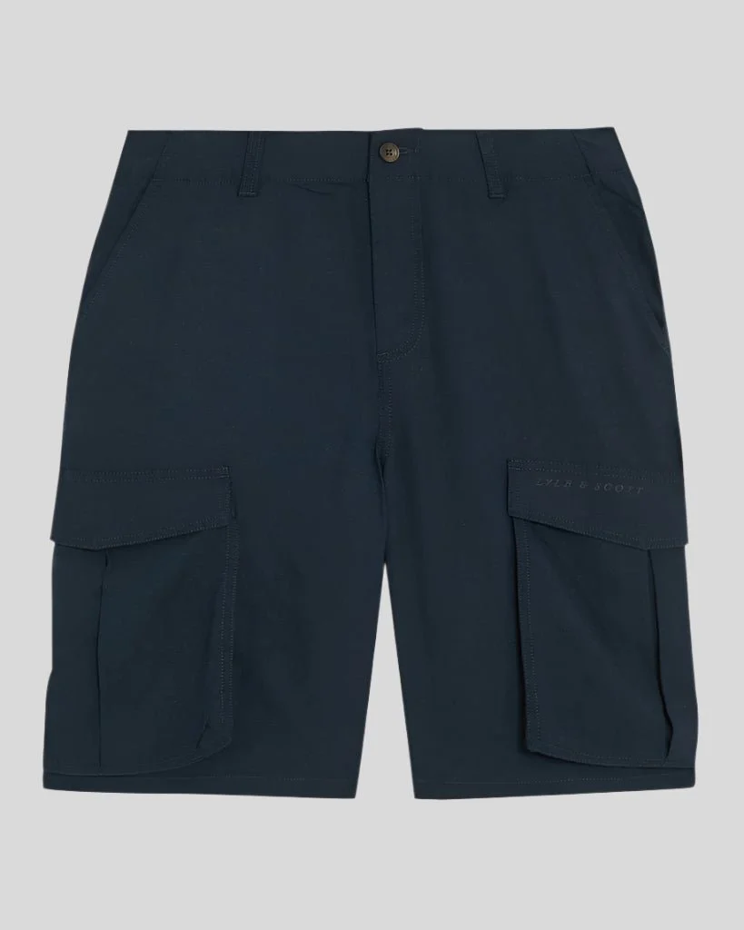 Cotton Linen Cargo Shorts