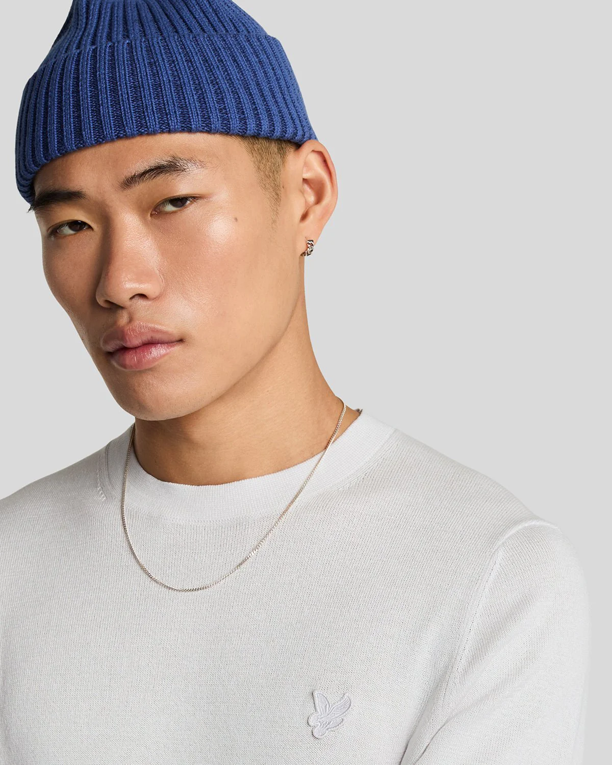 Superfine Cotton Crew Neck Jumper