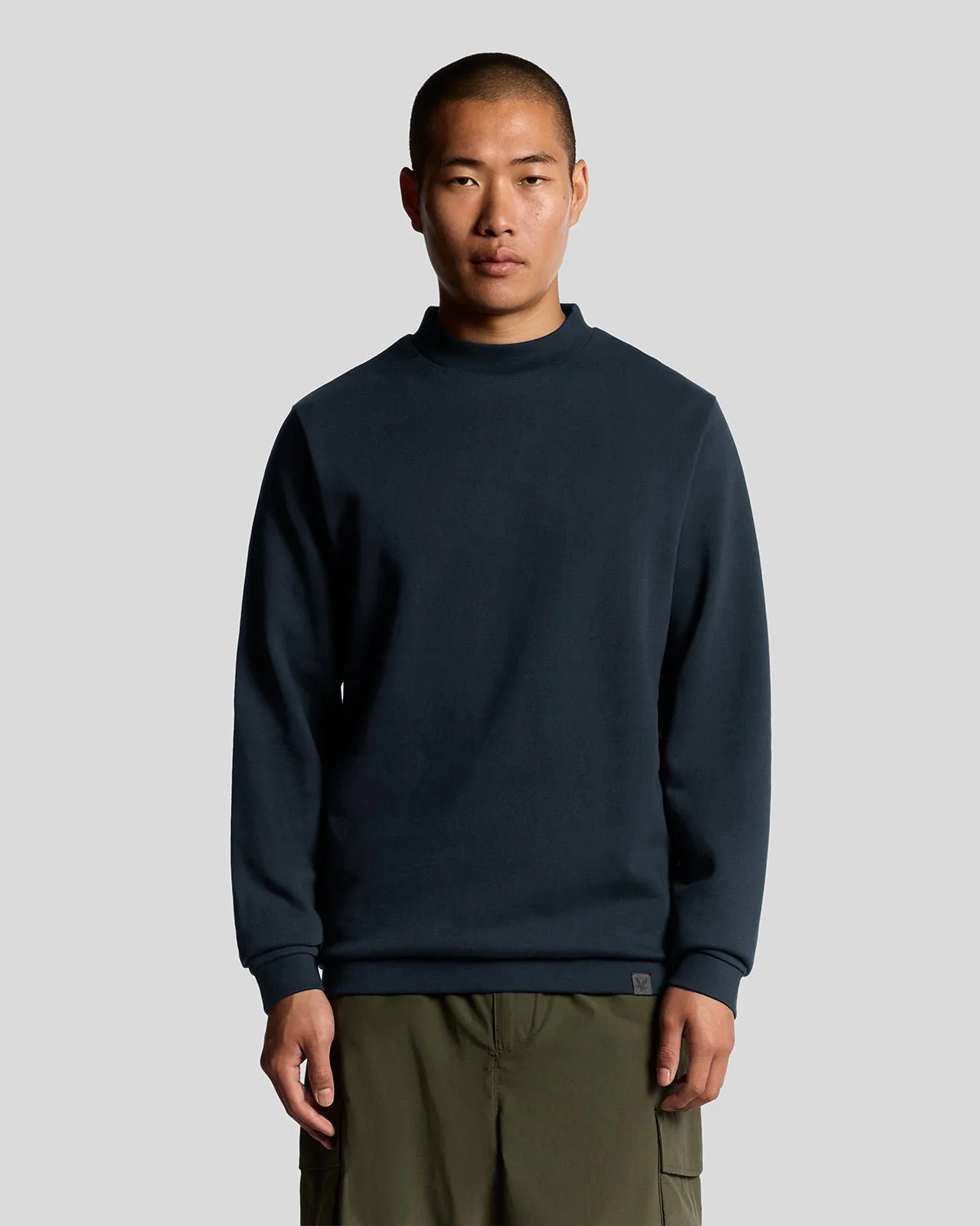 Half Raglan Sleeve Panneled Sweatshirt