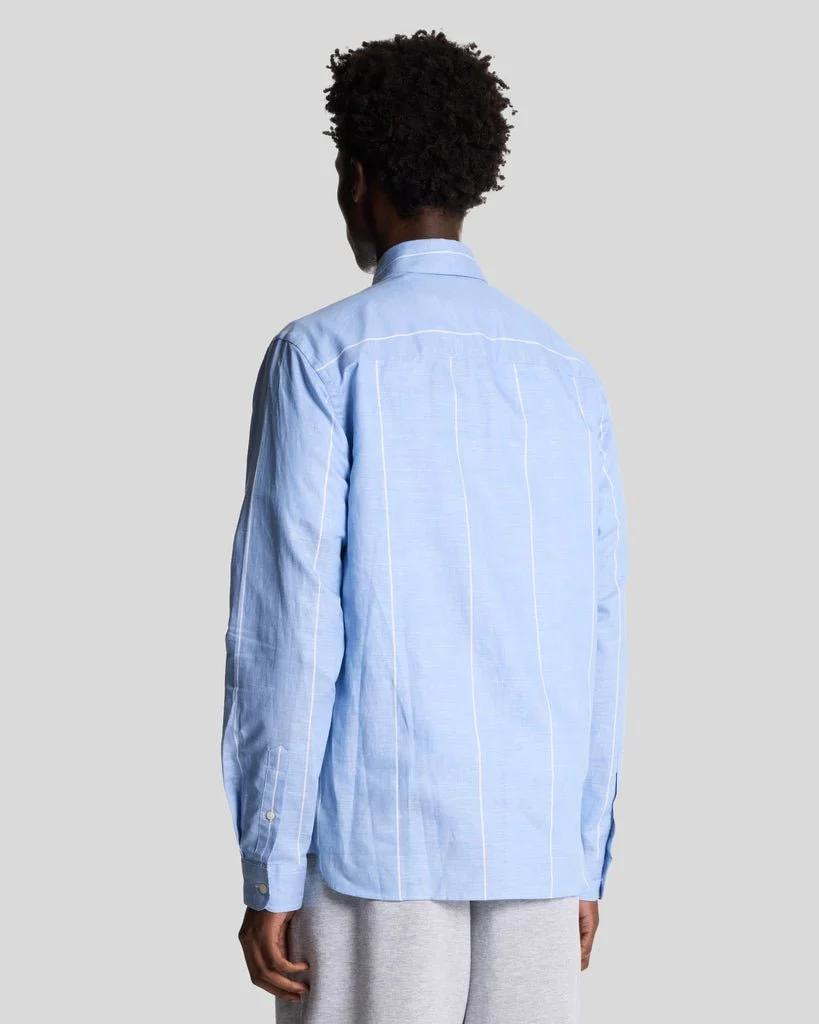 Linen Stripe Long Sleeve Shirt