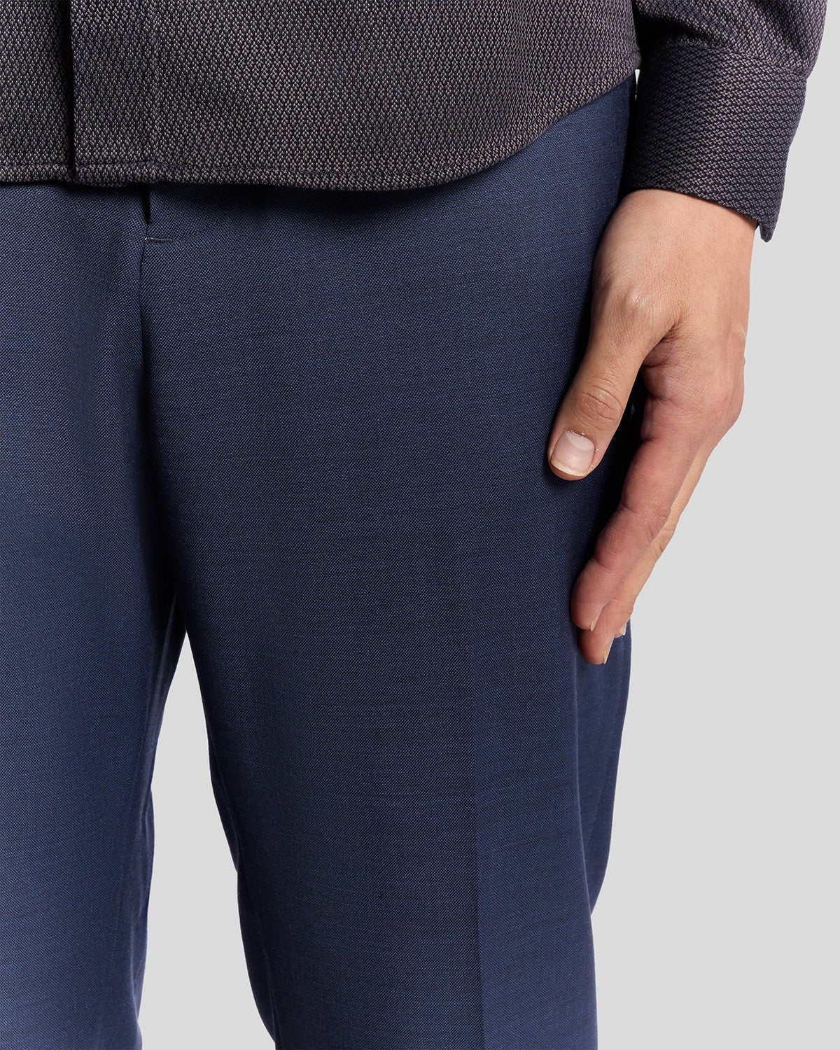 Sharkskin Pleated Trousers