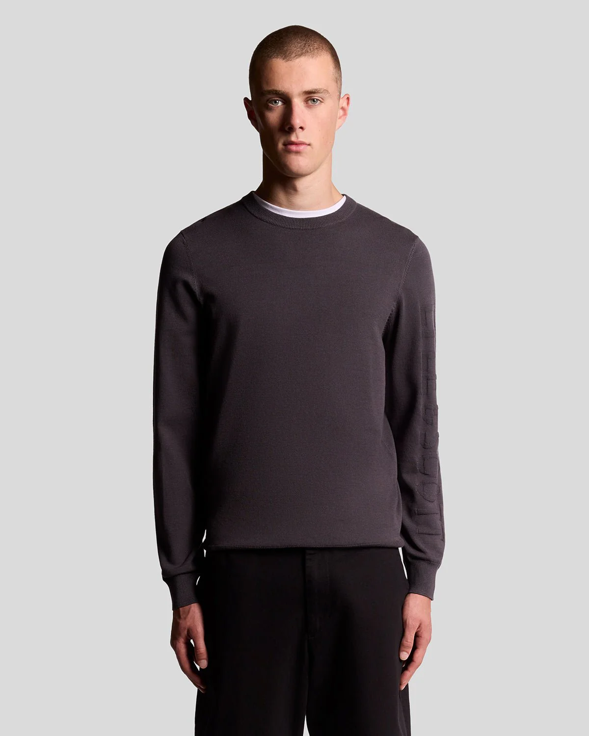 Mesh Logo Crew Neck Jumper