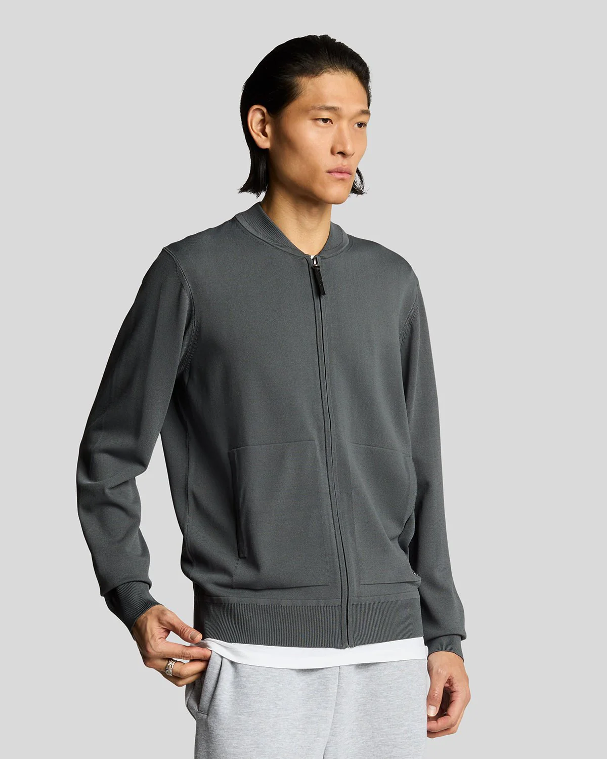 Cargo Bomber Collar Cardigan