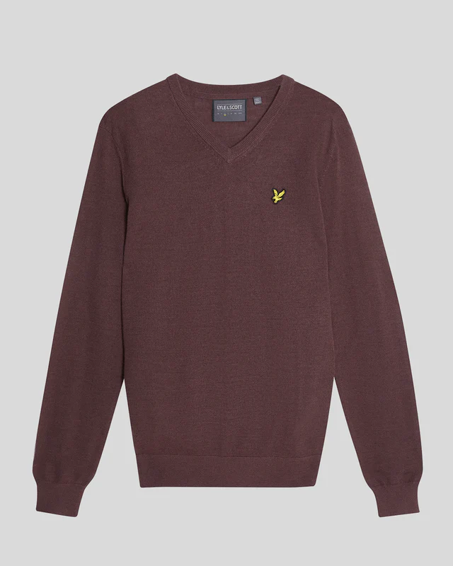 Golf Wool Blend V Neck Jumper