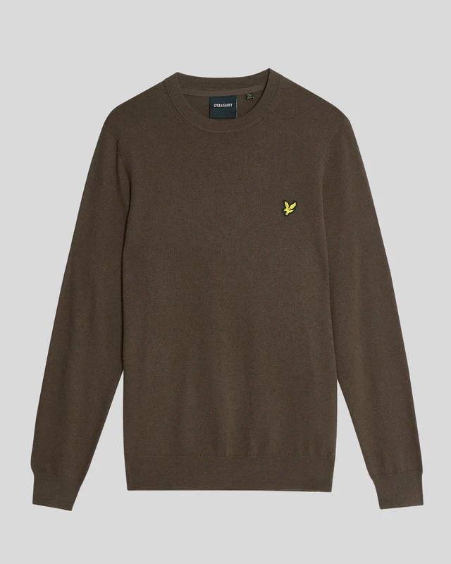 Cotton Merino Crew Neck Jumper