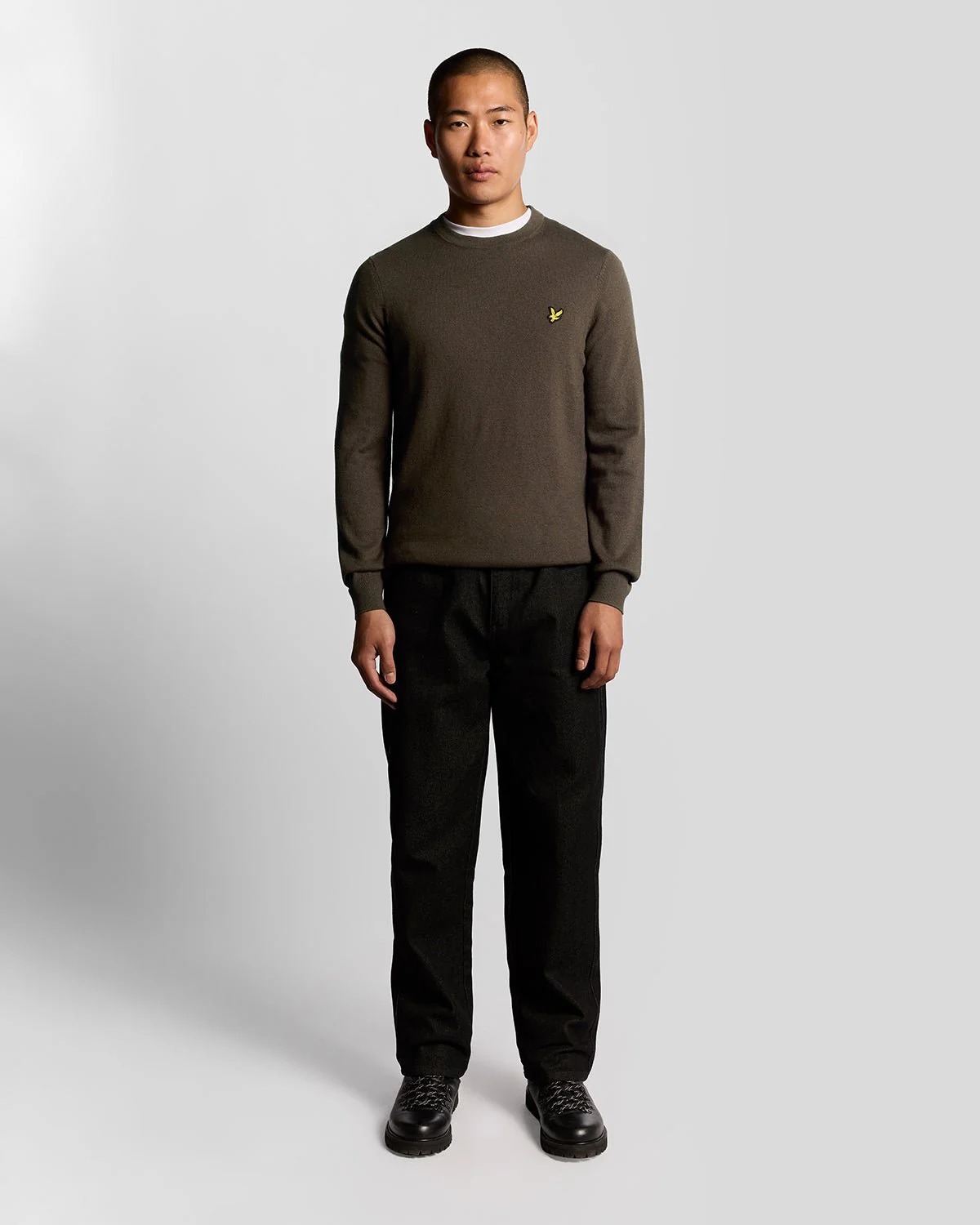 Cotton Merino Crew Neck Jumper