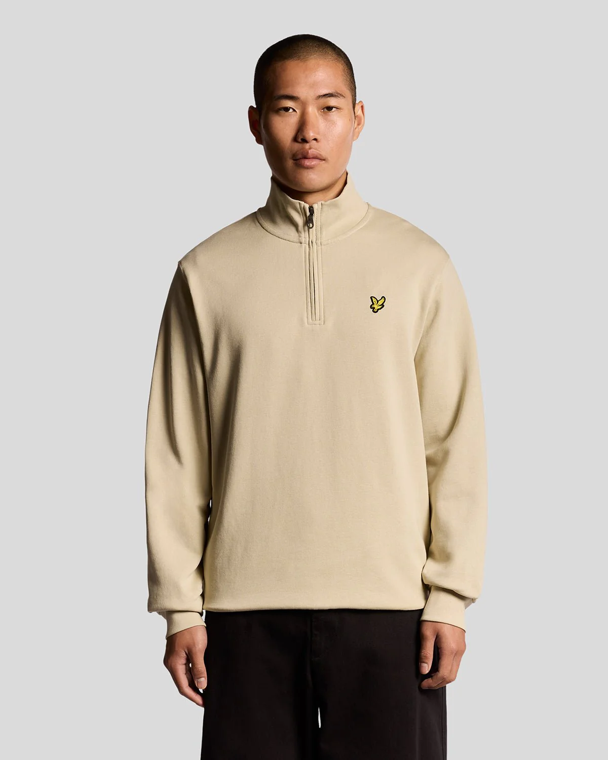 Cotton Loopback 1/4 Zip Sweatshirt