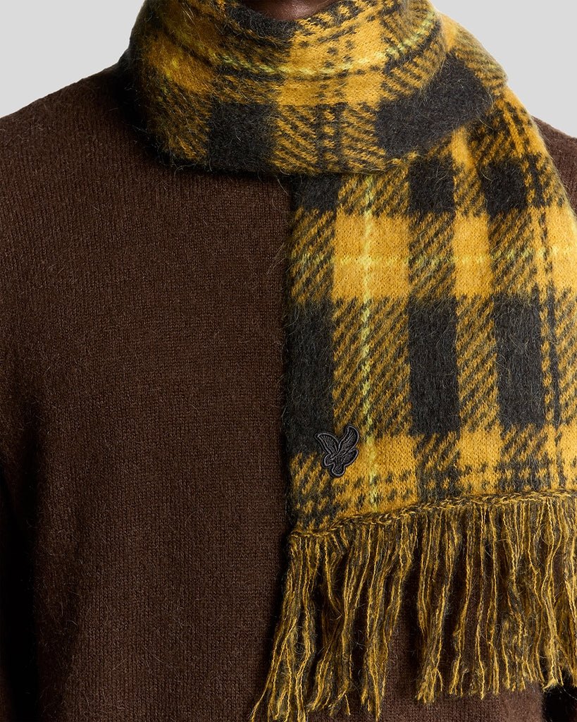 Wool Blend Tartan Scarf