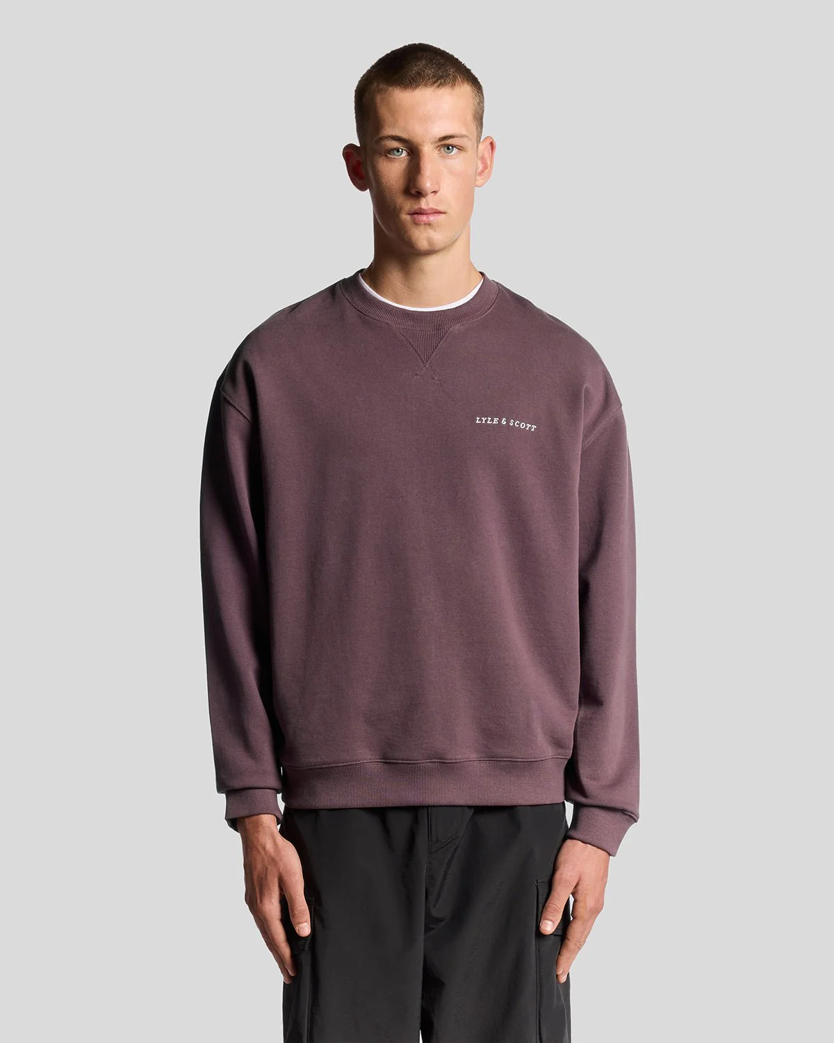 Script Brushback Fleece Sweatshirt