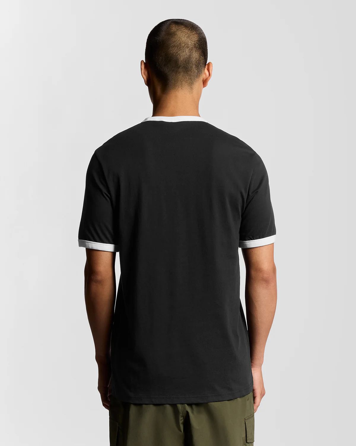 Ringer Cotton Crew Neck T-Shirt
