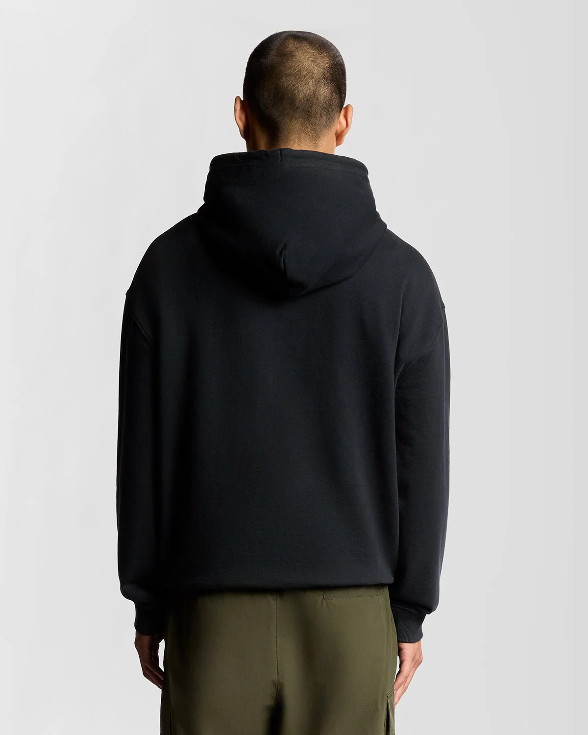Script Brushback Fleece Hoodie