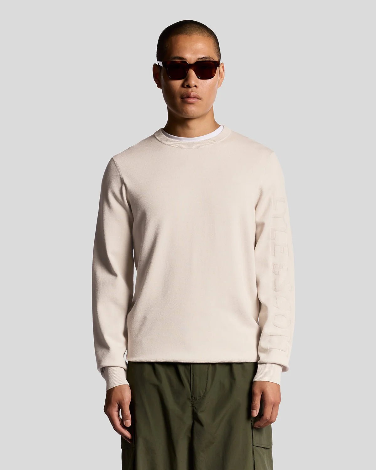 Mesh Logo Crew Neck Jumper