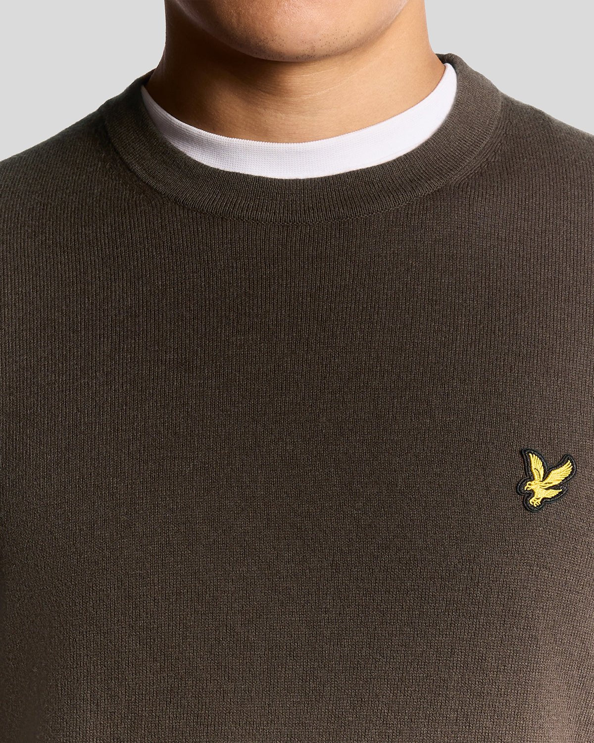 Cotton Merino Crew Neck Jumper