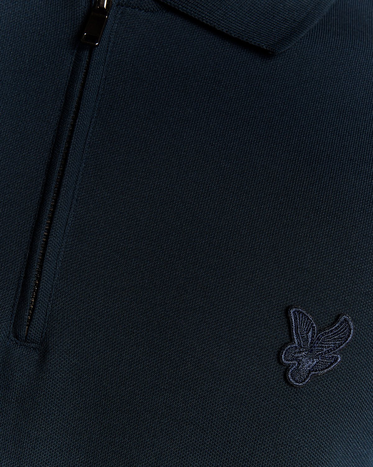 Superfine Cotton Zip Polo Shirt