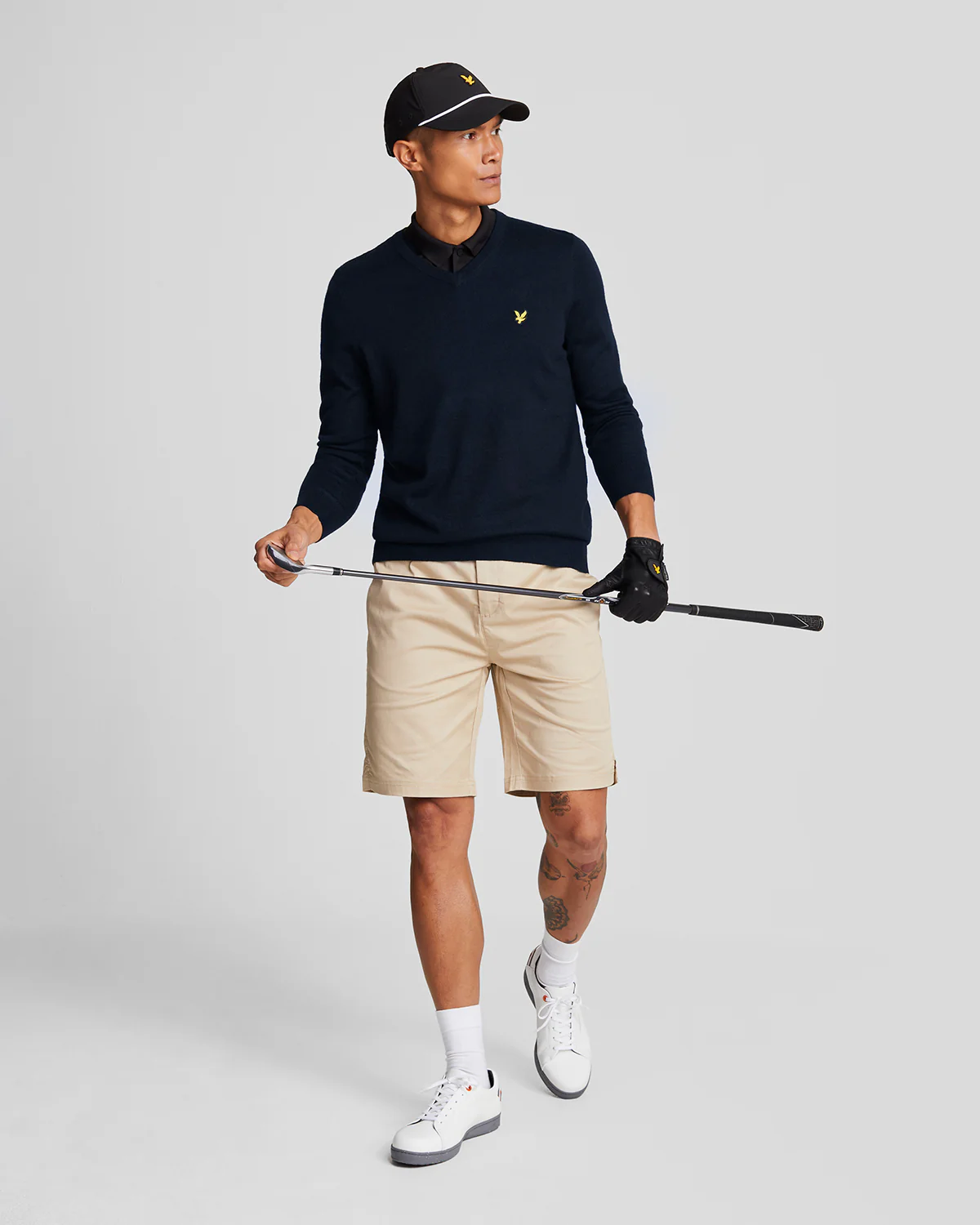 Golf Wool Blend V Neck Jumper