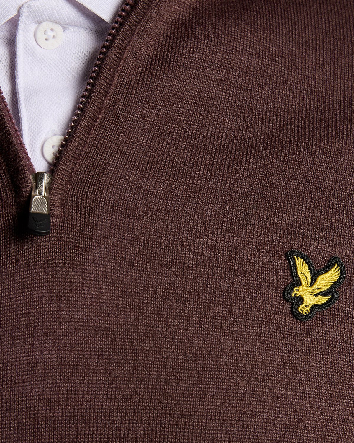 Golf 1/4 Zip Wool Blend Jumper