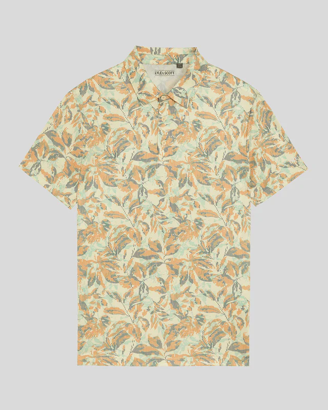 Golf Digital Floral Polo Shirt
